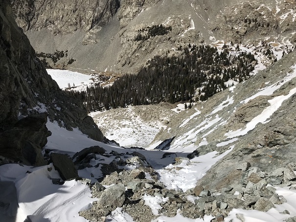 18 Looking back at first gully