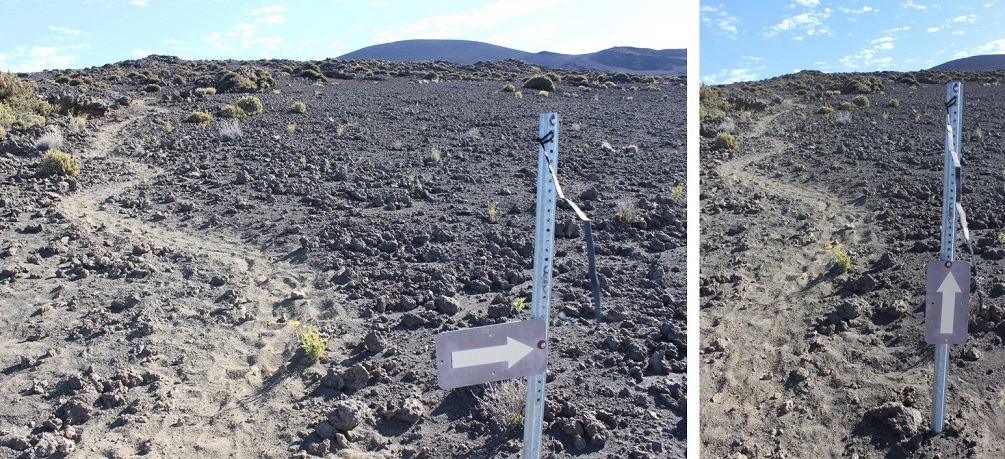 3 Broken Signs imagine in dark